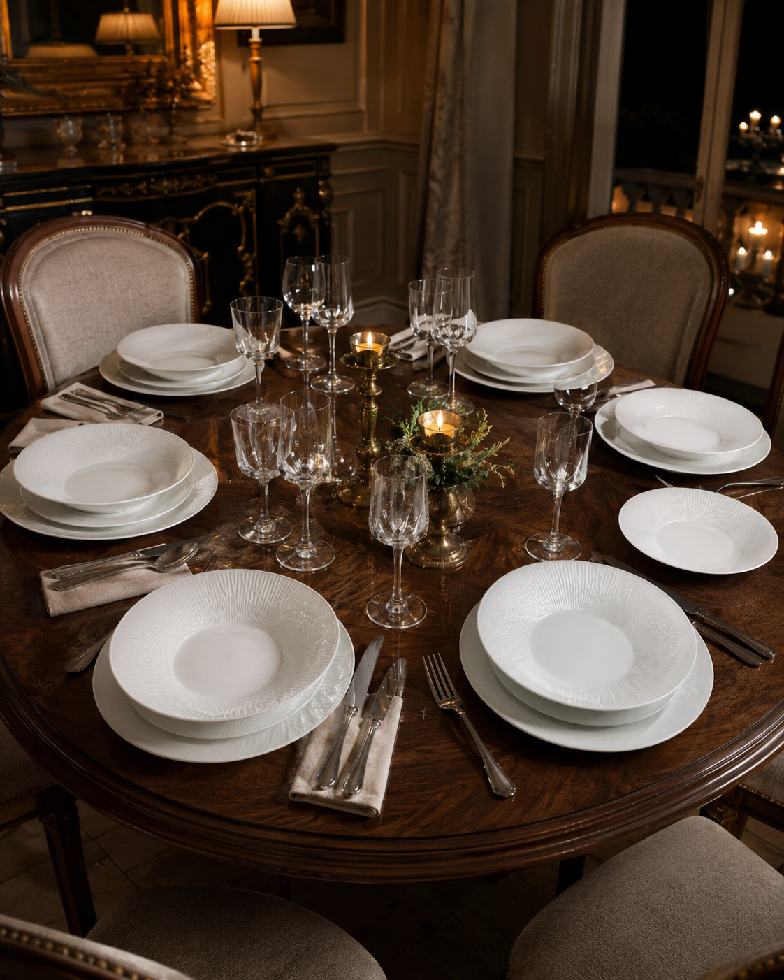 SERVIZIO TAVOLA WOOD FADE MAISON | in porcellana | 18pz