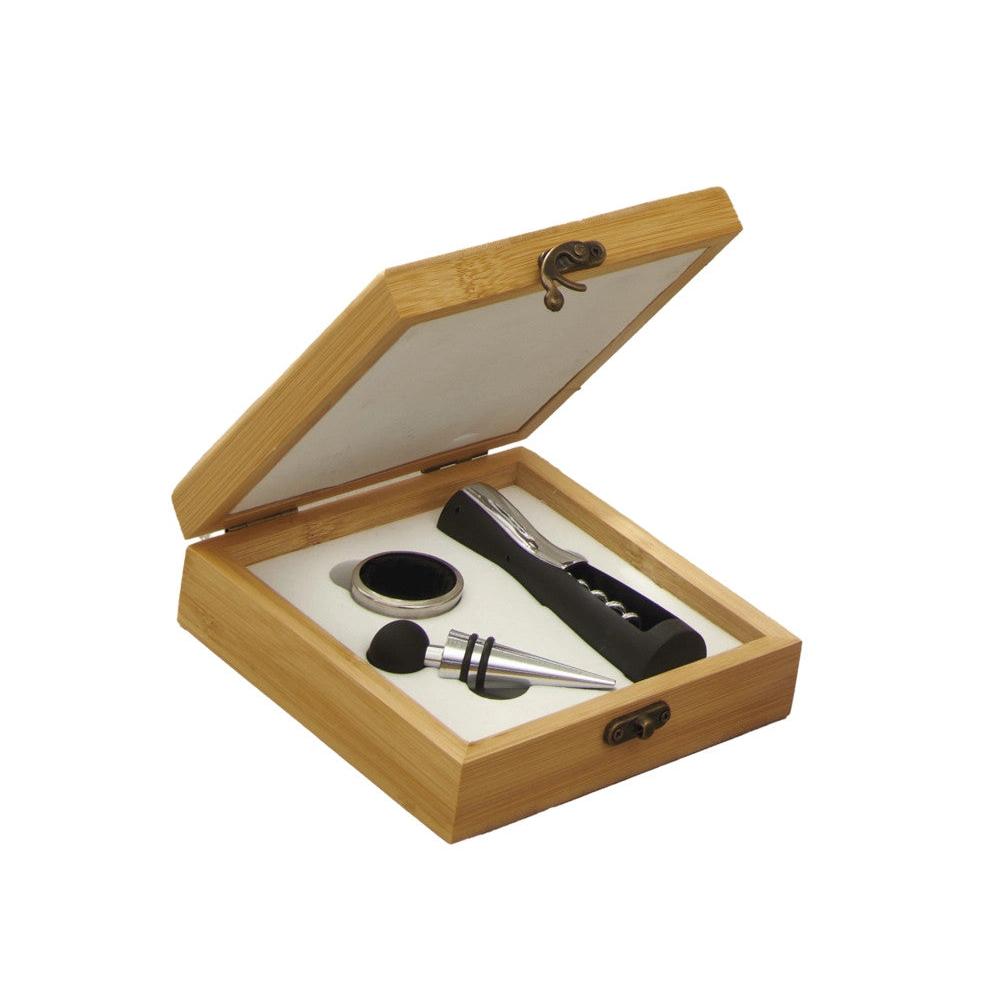 SET DEGUSTAZIONE VINO BRANDANI - cofanetto in legno - 4pz | Adele Chérie
