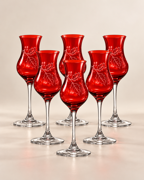 SET LIQUORINI SHARON | in cristallo | 6pz