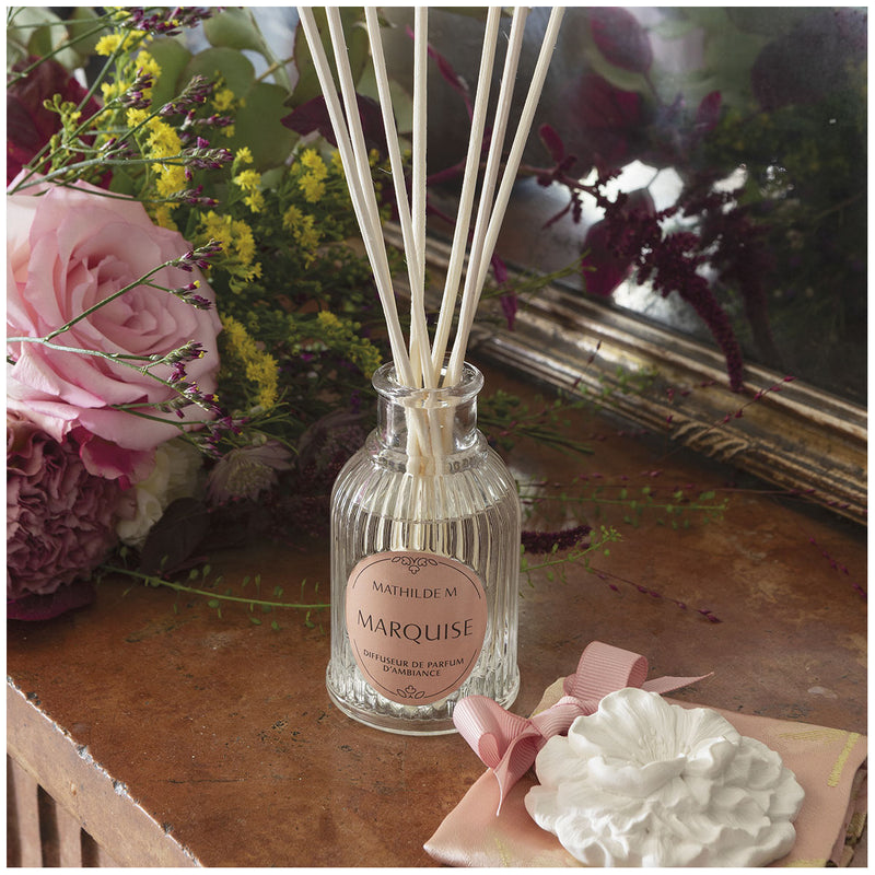 SET PROFUMATORE PER AMBIENTE MARQUISE MATHILDE M. - fragranza Marquise - 2pz | Adele Chérie