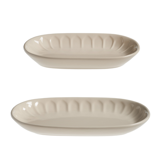 SET VASSOI DA PORTATA MADRIGAL GALBIATI MILANO | in ceramica vari colori | 2pz