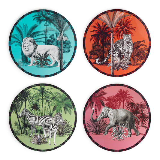 SET SOTTOPIATTI ANIMALIER HENRIETTE - in pvc e mdf - 4pz | Adele Chérie
