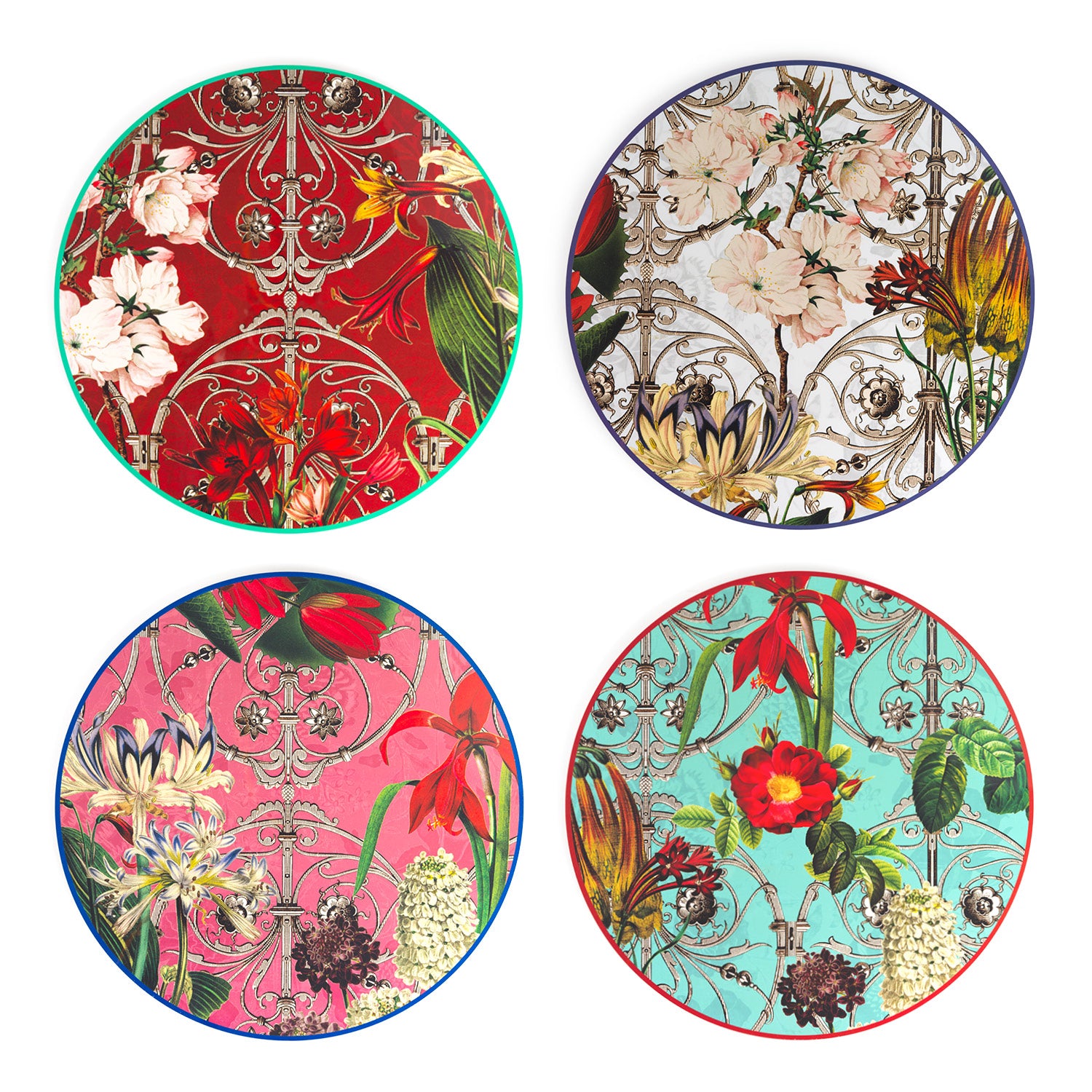 SET SOTTOPIATTI ROYAL HENRIETTE - in pvc e mdf - 4pz | Adele Chérie