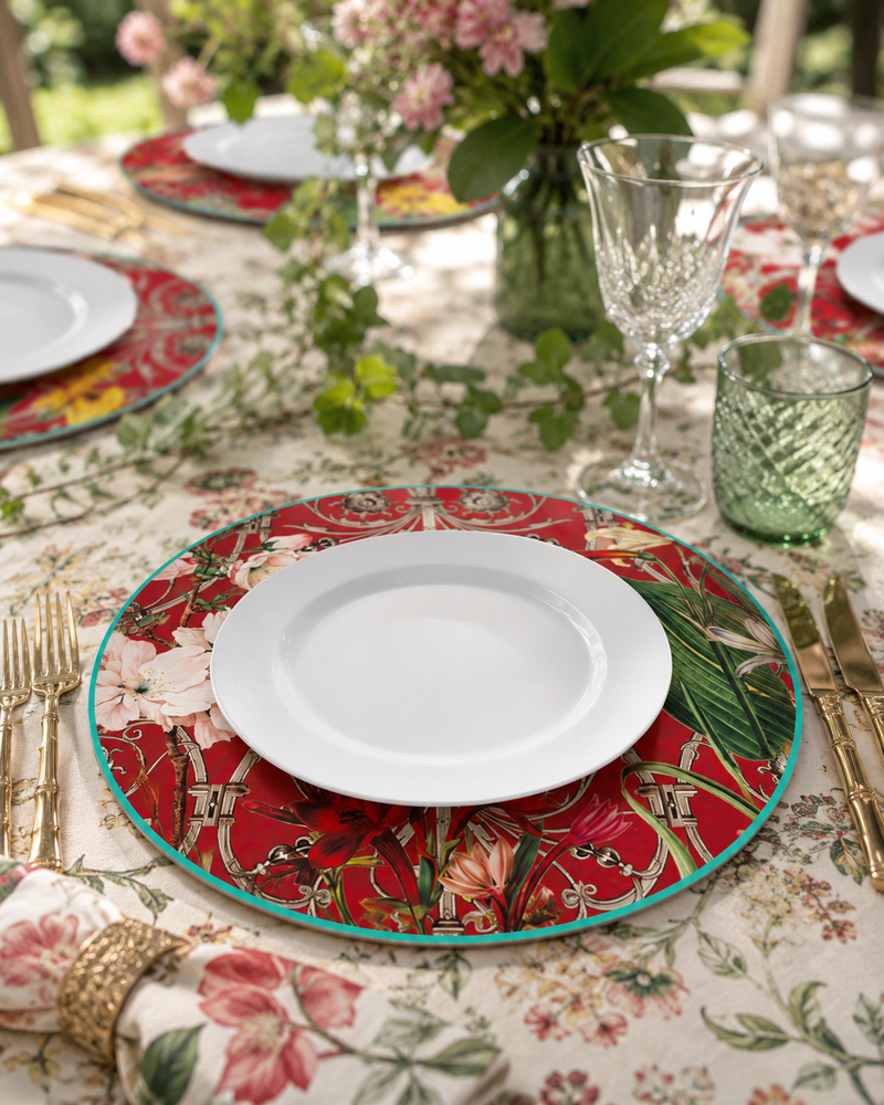 SET SOTTOPIATTI ROYAL HENRIETTE - in pvc e mdf - 4pz | Adele Chérie