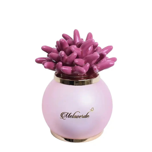LAMPADA SFERA ANEMONE MELAVERDE | in vetro e ceramica di Capodimonte vari colori | varie misure