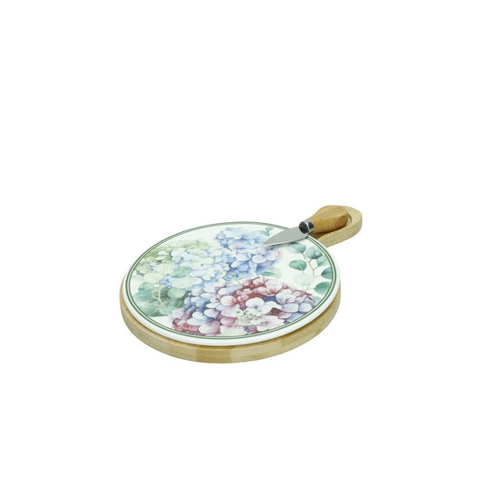 TAGLIERE FLORA BRANDANI | in bamboo e porcellana | 20x30cm