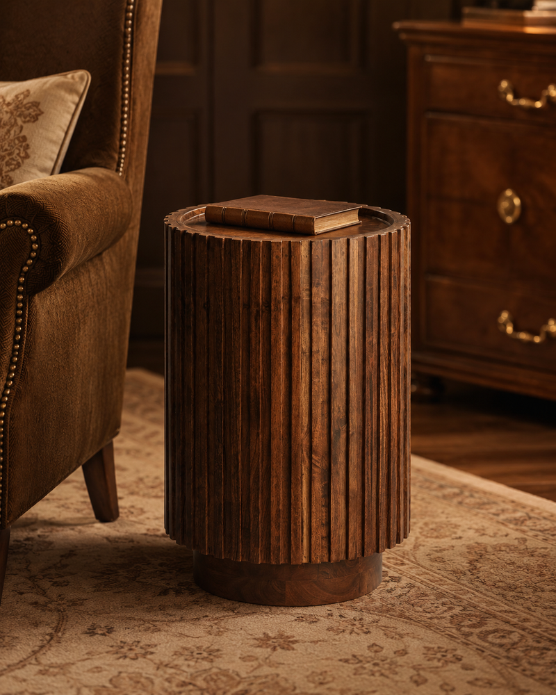 TAVOLINO KIYOSE LIGHT&LIVING - in legno di acacia - Ø33x47cm | Adele Chérie