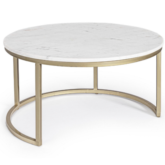 TAVOLINO PHOENIX BIZZOTTO | finitura oro piano marmo | varie misure