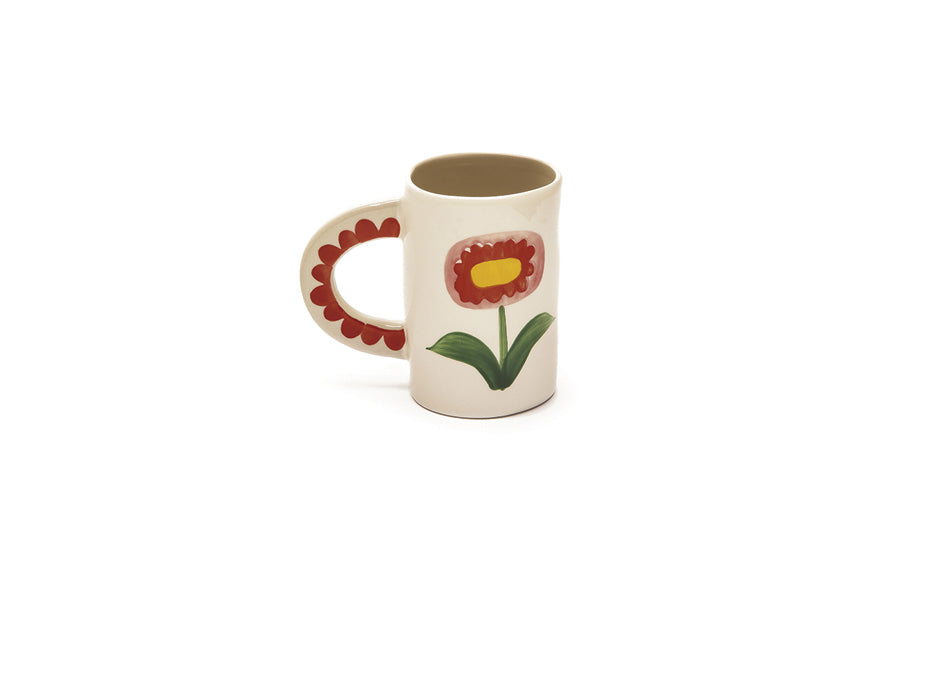TAZZA FLOWER&STRIPE BRUCO - in ceramica vari colori | Adele Chérie