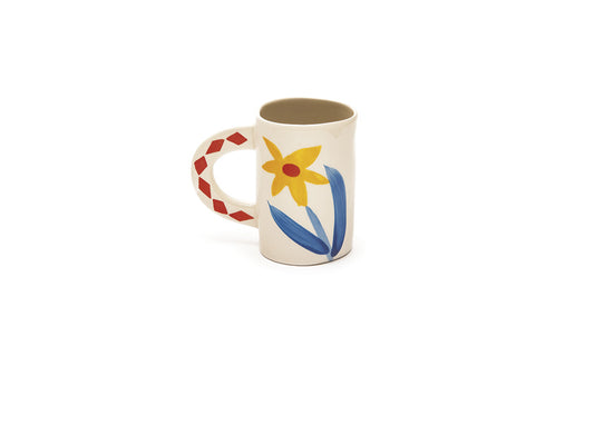 TAZZA FLOWER&STRIPE BRUCO | in ceramica vari colori