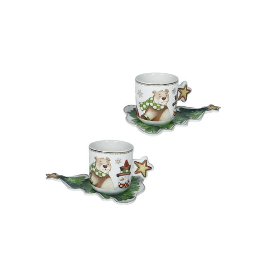 TAZZINE RACCONTI BRANDANI | in New Bone China | 2pz