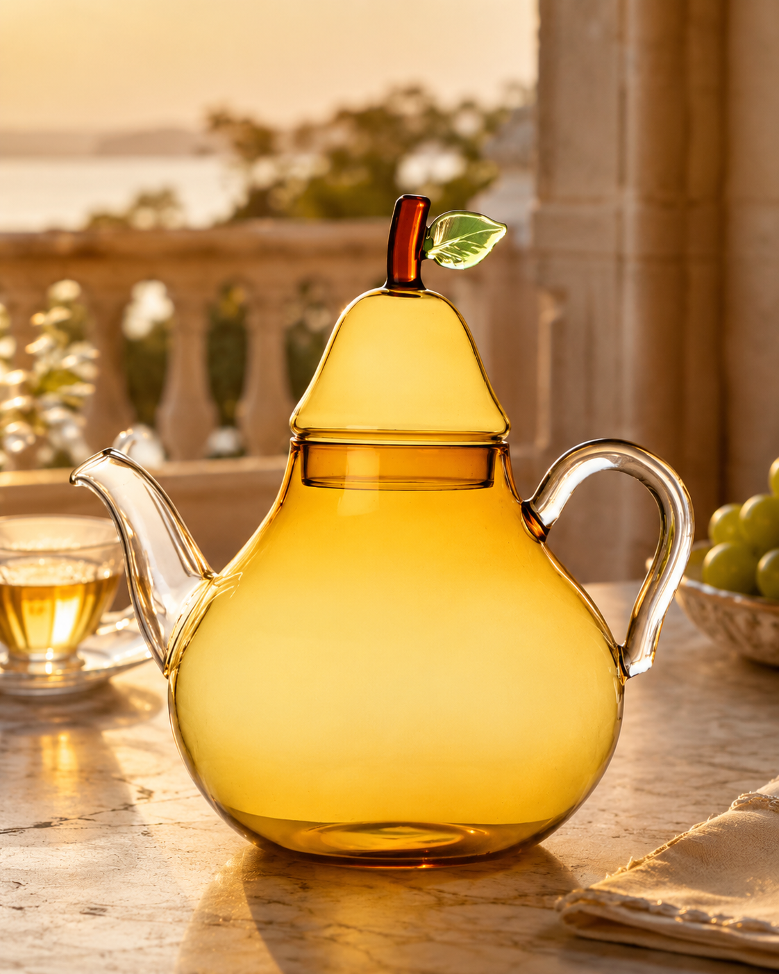 THÉIÈRE POIRE ICHENDORF MILANO | en verre borosilicate