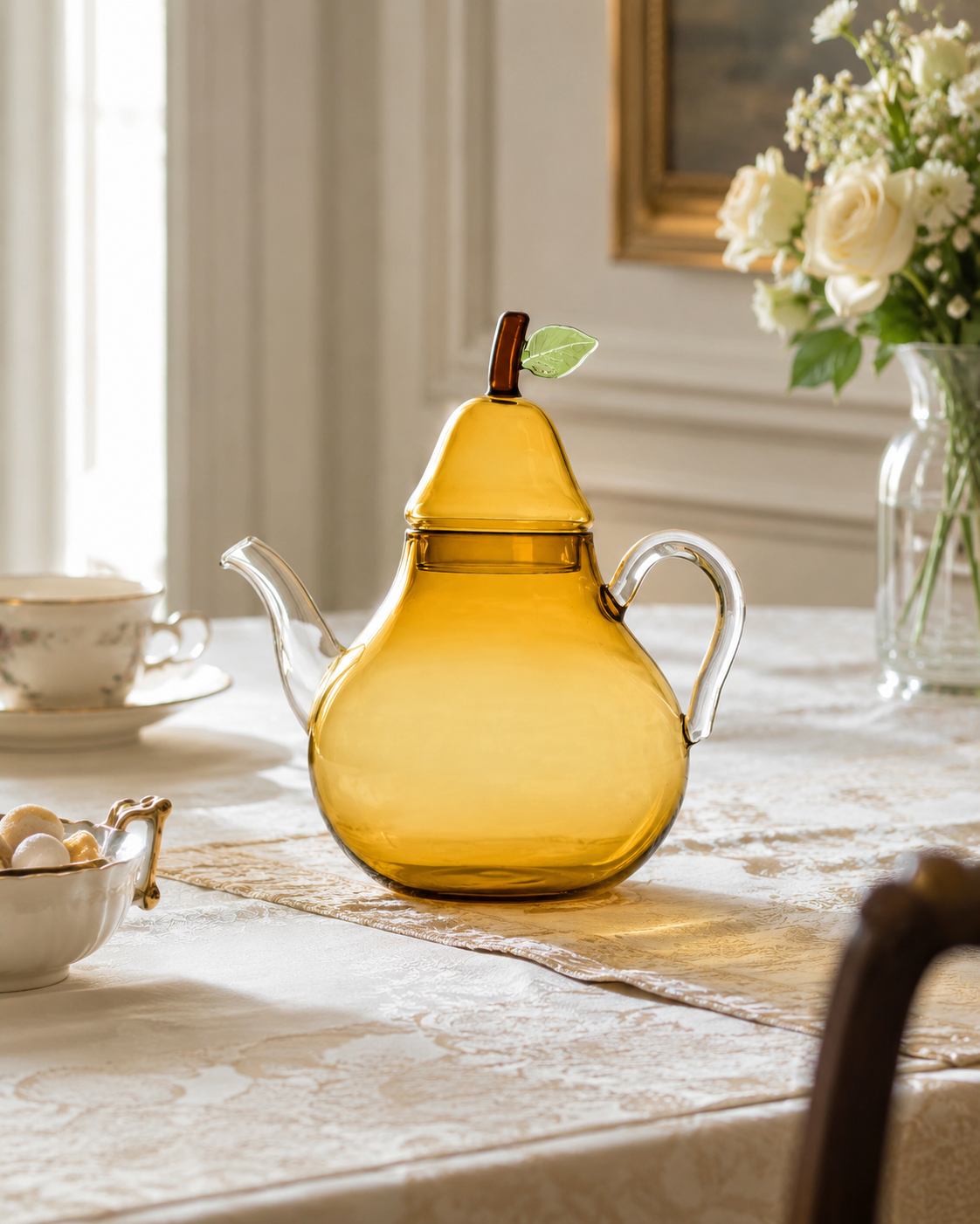 THÉIÈRE POIRE ICHENDORF MILANO | en verre borosilicate