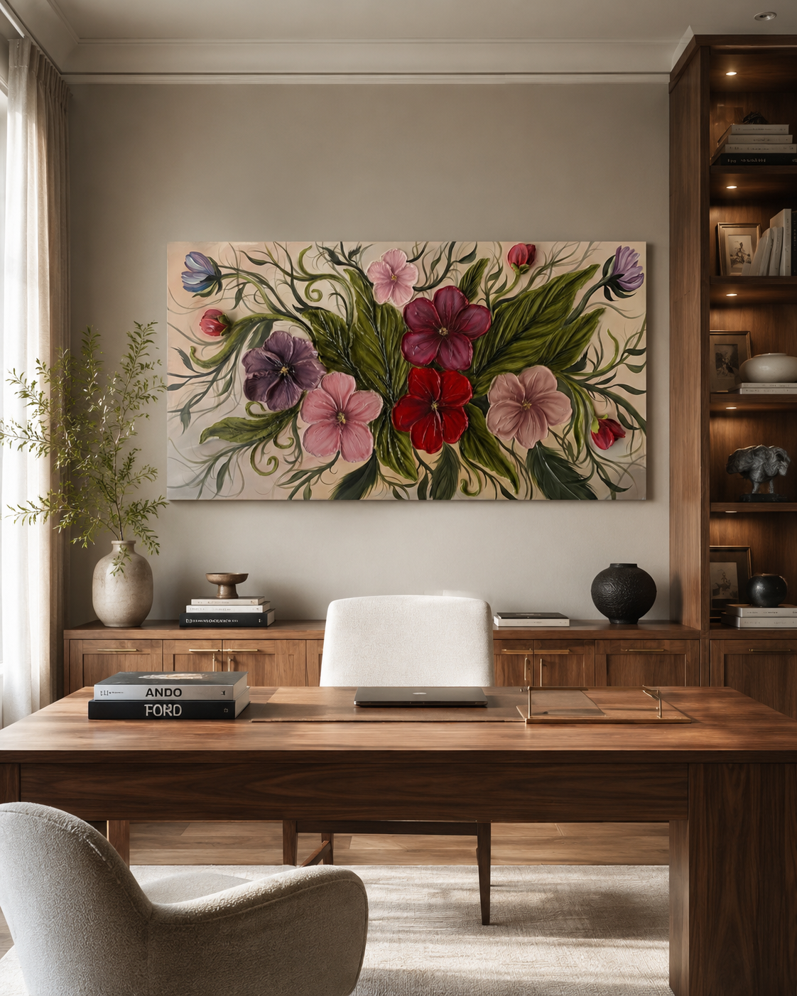 TELA PINK PALETTE ART MAIORA | tecnica a rilievo | 130x70cm