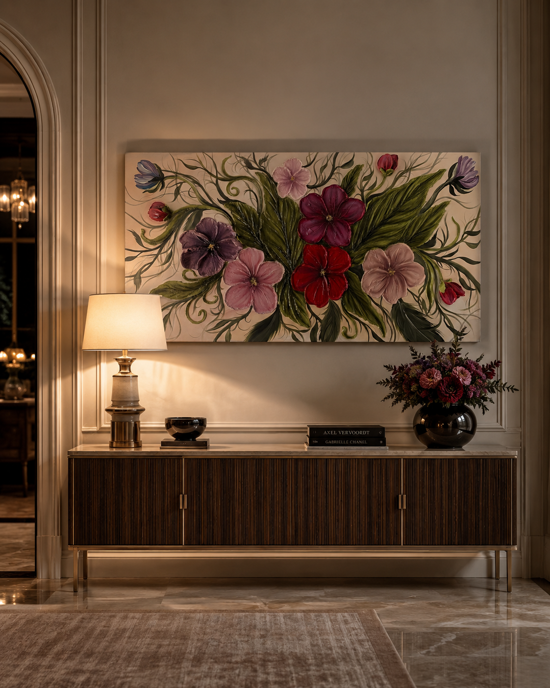 TELA PINK PALETTE ART MAIORA | tecnica a rilievo | 130x70cm