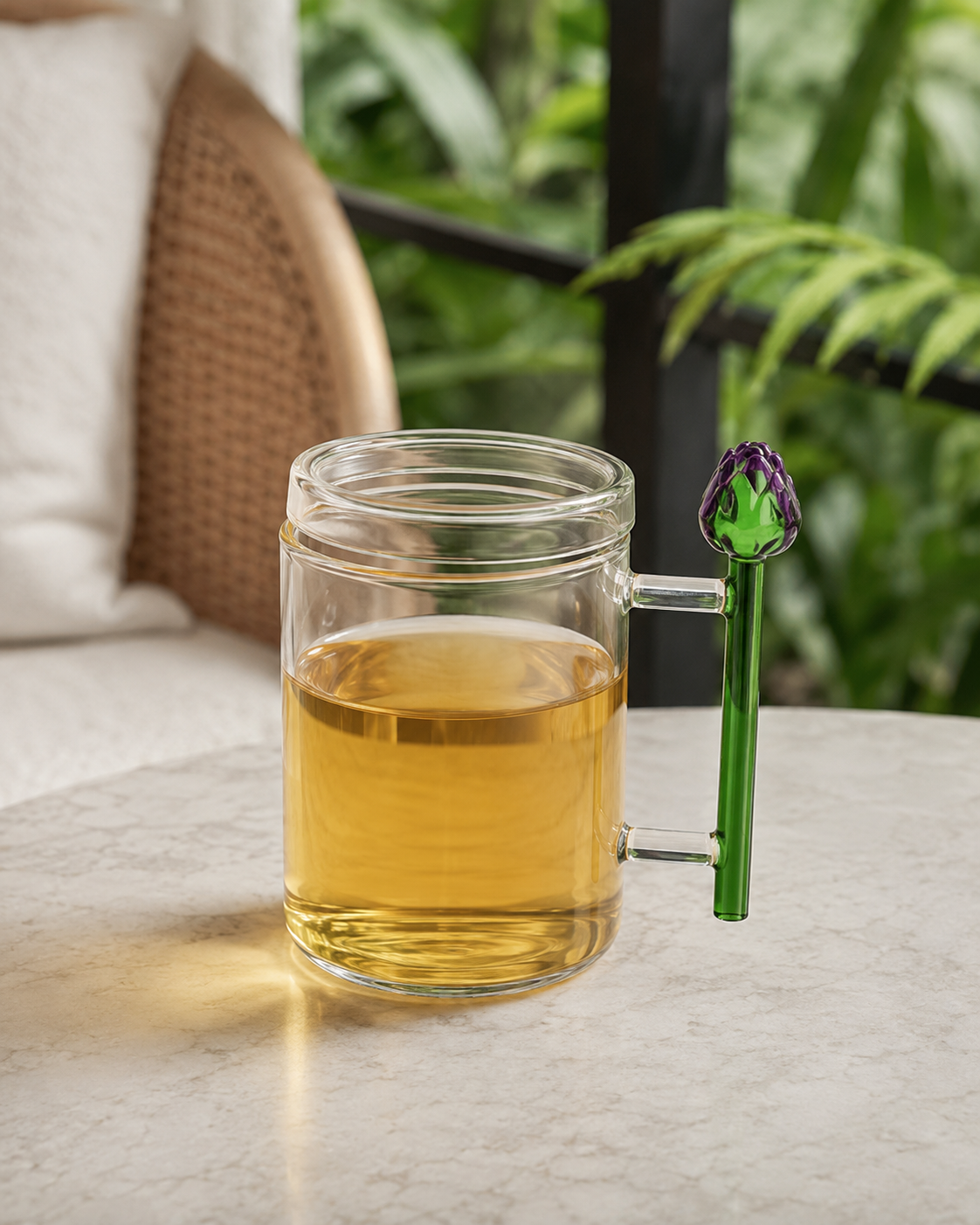 TISANIÈRE ARTICHAUT VEGETABLES ICHENDORF MILANO | en verre borosilicate