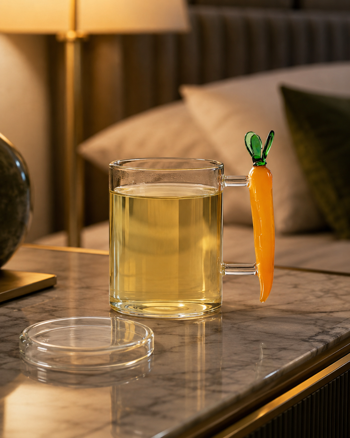 THÉIÈRE CAROTTE VEGETABLES ICHENDORF MILANO | en verre borosilicate