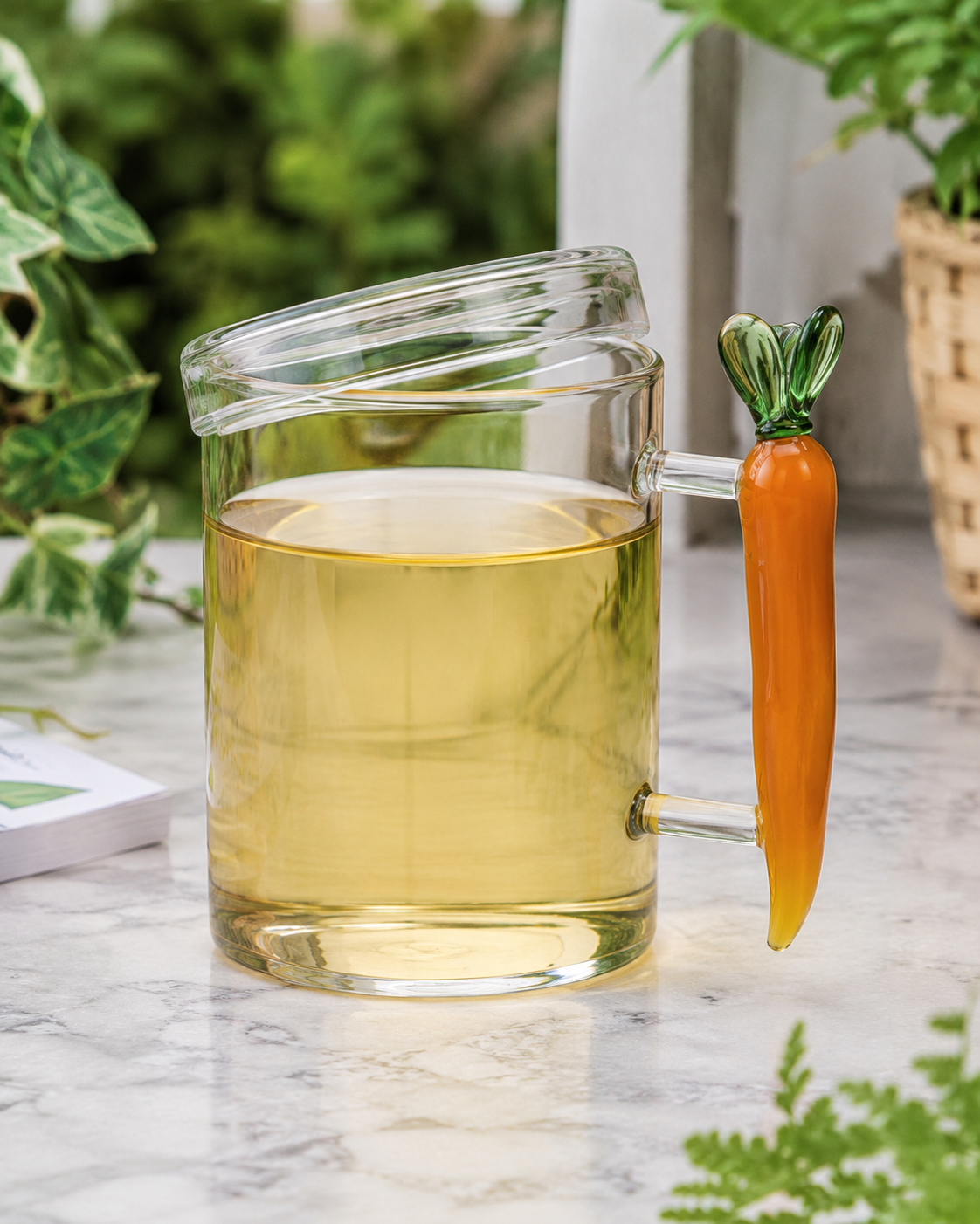 THÉIÈRE CAROTTE VEGETABLES ICHENDORF MILANO | en verre borosilicate