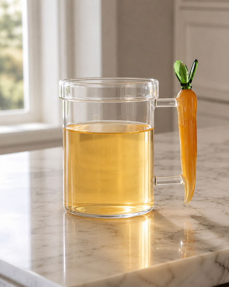 TISANIERA CAROTA VEGETABLES ICHENDORF MILANO - in vetro borosilicato | Adele Cherie