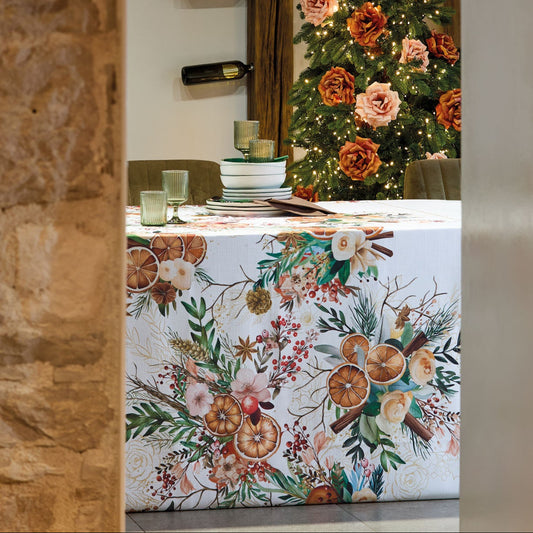 TOVAGLIA ARANCIA E CONNELLA MAISON SUCRÉE | in tessuto antimacchia | varie misure