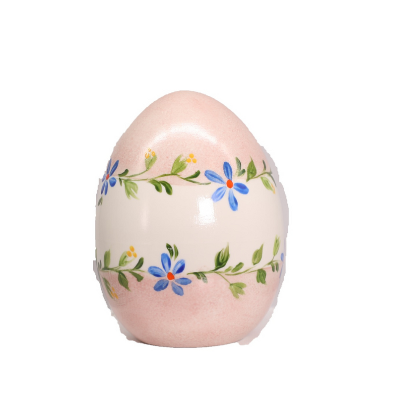 UOVO DIPINTO SBORDONE PORCELLANE - in porcellana Capodimonte vari colori - 10cm | Adele Cherie