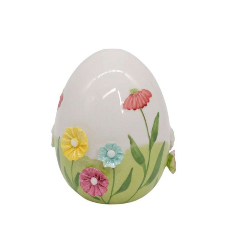UOVO FIORI SBORDONE PORCELLANE - in porcellana Capodimonte - 10cm | Adele Cherie