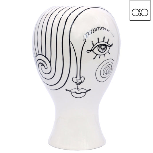 VASO MILDRED AMBROSO  | in ceramica | 19x19x30cm
