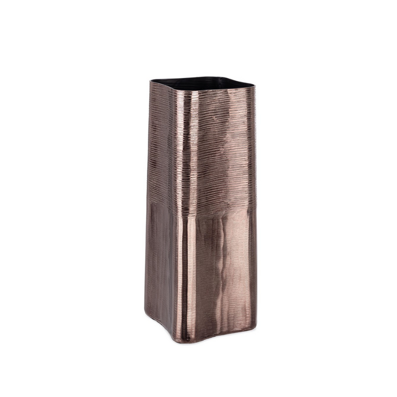 VASO REEL BIZZOTTO - in alluminio - 16,5x16,5x40,5cm | Adele Cherie