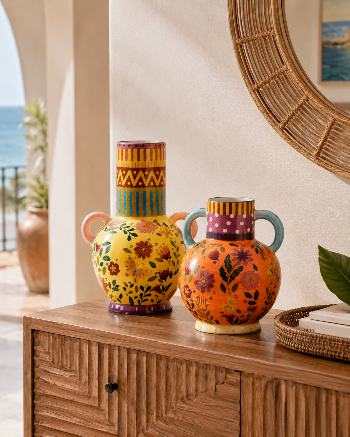 VASE MEXIQUE FADE MAISON | en céramique diverses couleurs | diverses tailles