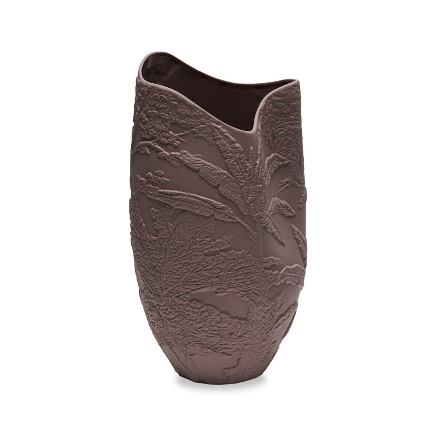 VASO RELIEF HENRIETTE - in porcellana - 20x36cm | Adele Cherie