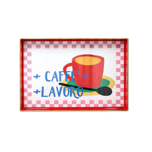 VASSOIO CAFFE' ANDREA FONTEBASSO | in plastica | 40x26cm