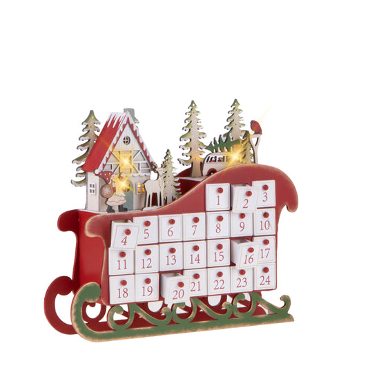 VILLAGGIO DELL'AVVENTO BRANDANI | in legno | 35x7,5x30cm