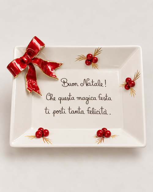 VUOTATASCHE FIOCCO SBORDONE | in ceramica | 17x13cm