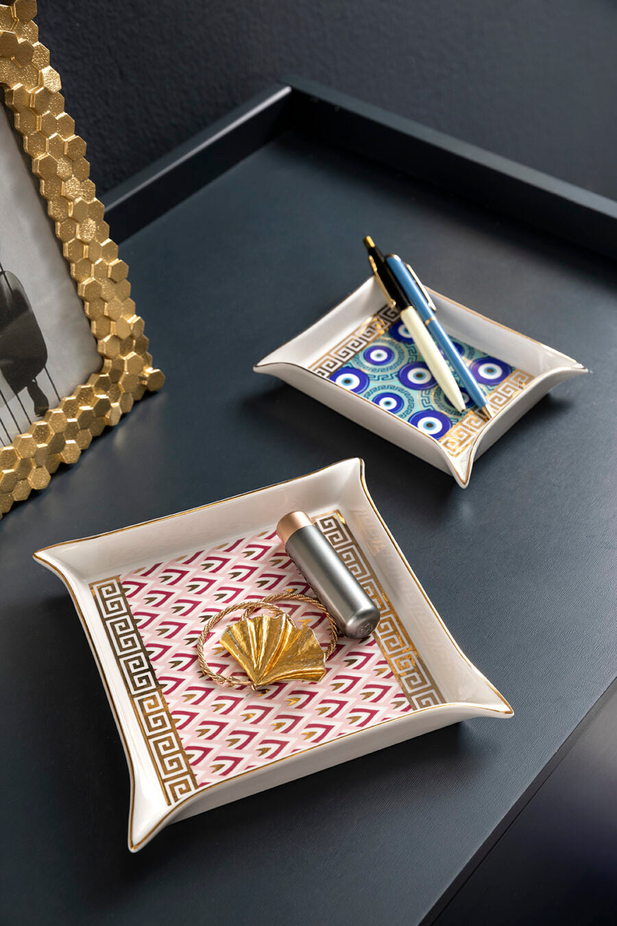 VUOTATASCHE ERA ORO GREEK HENRIETTE - in ceramica e oro - varie misure - foto 4 | Adele Cherie