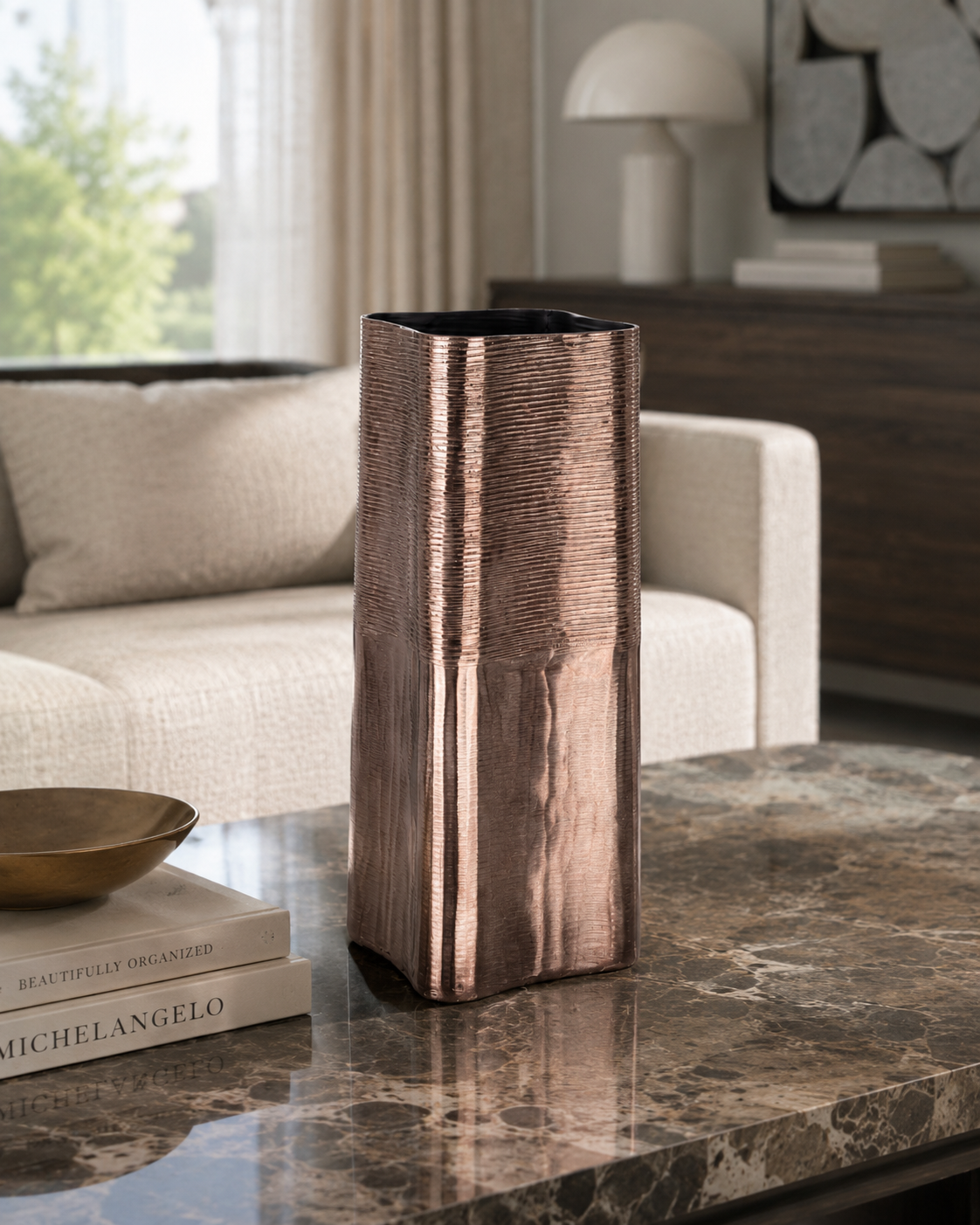 VASO REEL BIZZOTTO | in alluminio | 16,5x16,5x40,5cm