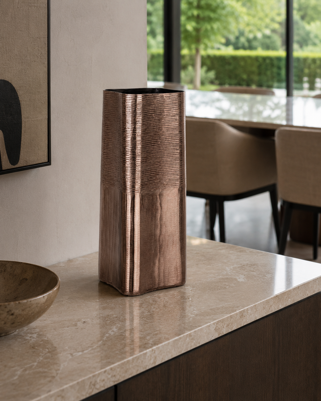 VASO REEL BIZZOTTO | in alluminio | 16,5x16,5x40,5cm
