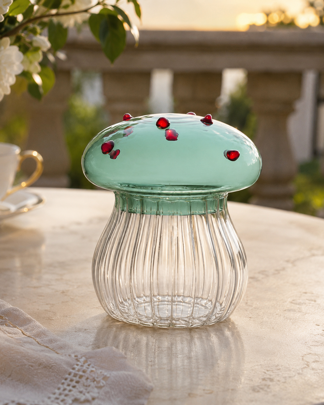 MUSHROOM SUGAR BOWL ICHENDORF MILAN | Alice collection | Ø8x10cm
