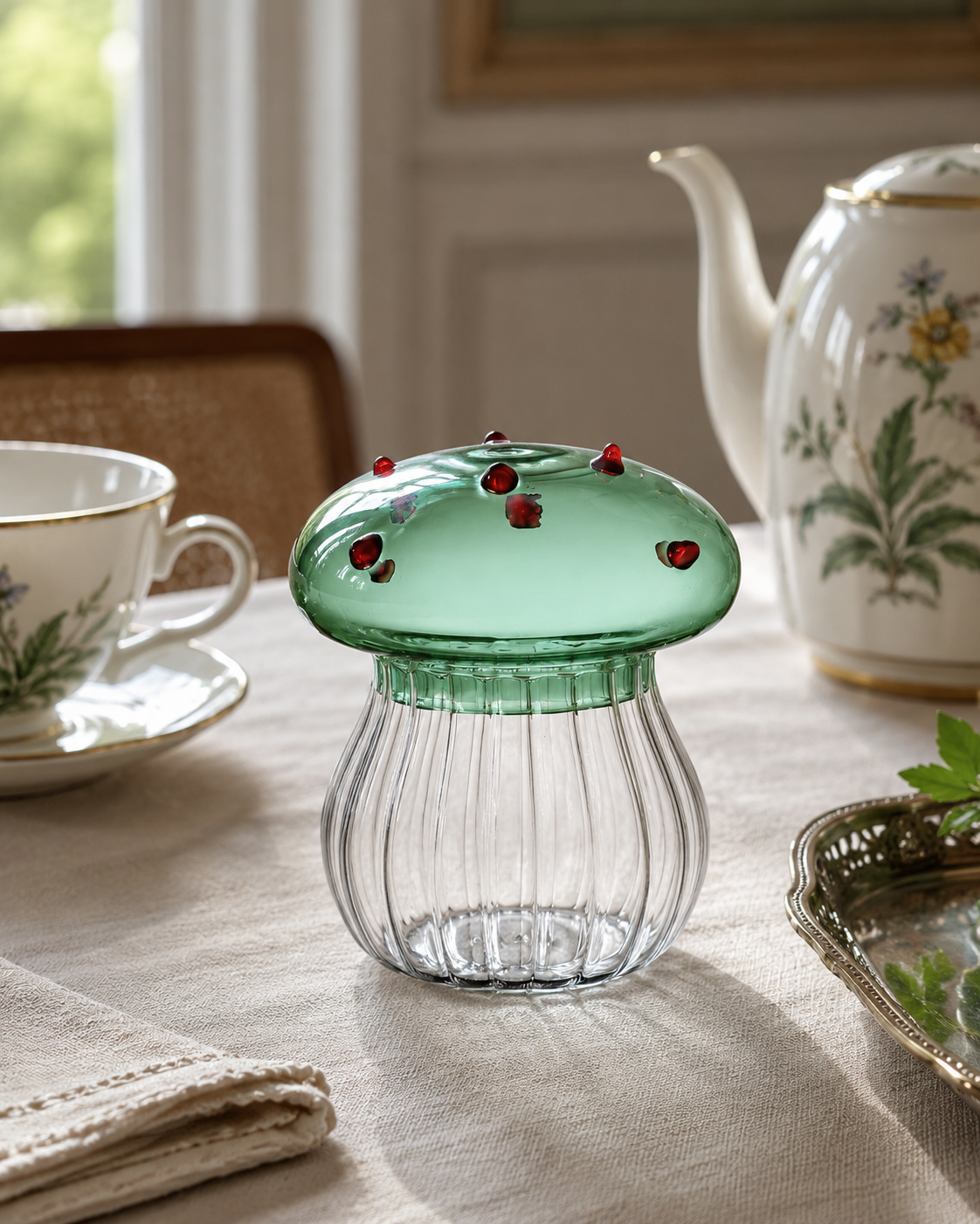 MUSHROOM SUGAR BOWL ICHENDORF MILAN | Alice collection | Ø8x10cm