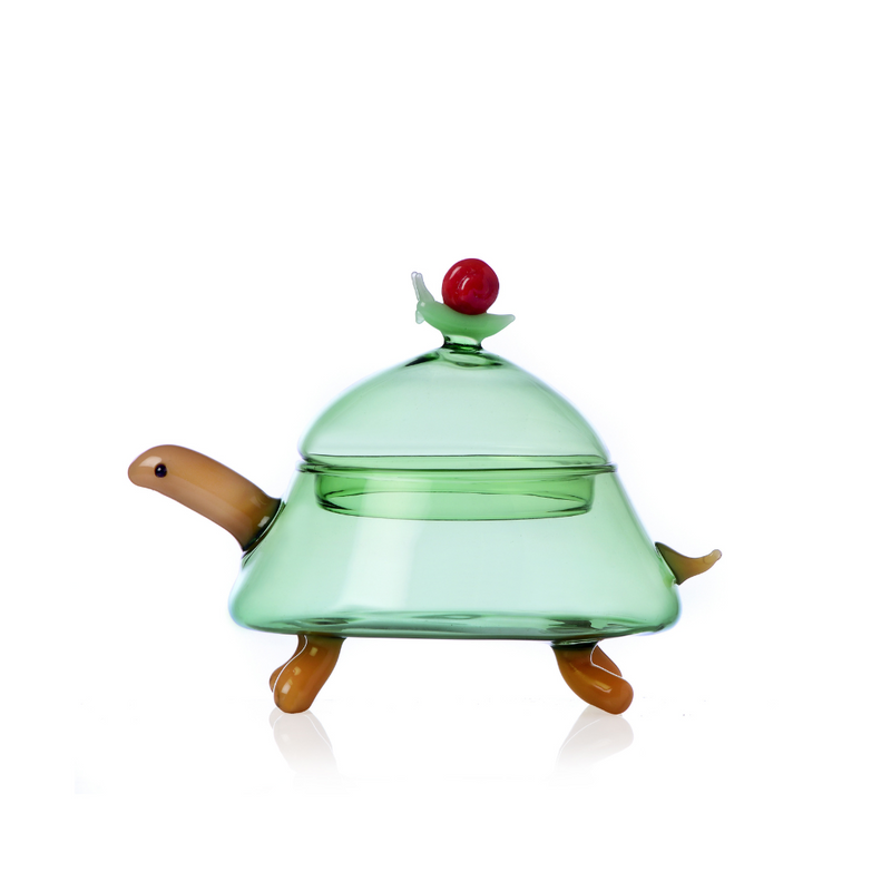 ZUCCHERIERA TARTARUGA WOODLAND TALES ICHENDORF MILANO - in vetro borosilicato | Adele Cherie