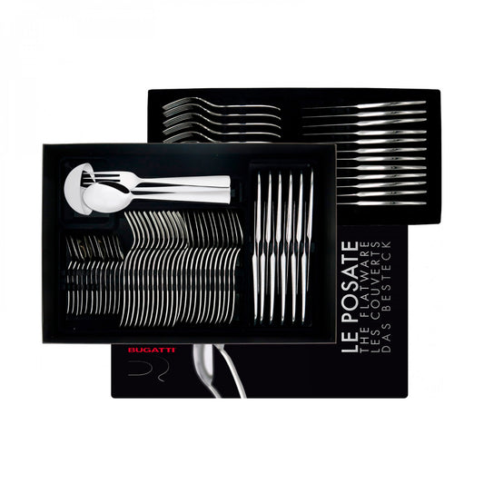 POSATE CAPRERA CASA BUGATTI | in acciaio inox | 75pz