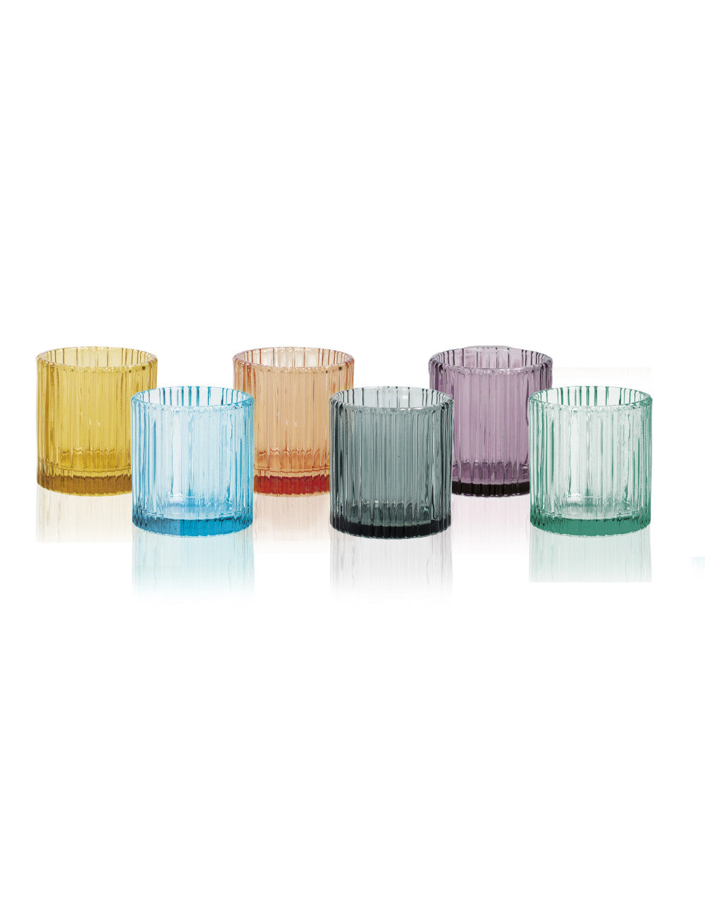 BICCHIERE SHOT PLISSÈ BRANDANI | in vetro | 6pz