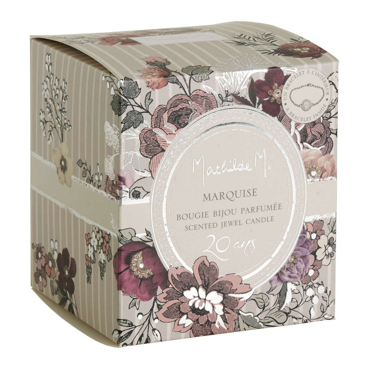 CANDELA PROFUMATA BIJOU MATHILDE M. - fragranza Marquise - 260g - foto 3 | Adele Chérie
