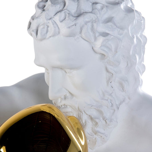 STATUA BOXER ETHAN CHLOE | in resina e marmo | 33x56x56cm