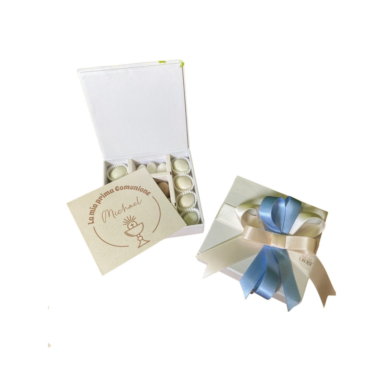 SCATOLA CONFETTATA ADELE CHERIE - con personalizzazione - 12x12cm | Adele Cherie