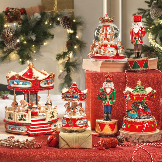 CARILLON GIOSTRA BRANDANI | in resina con luci e movimento | Ø21x25cm