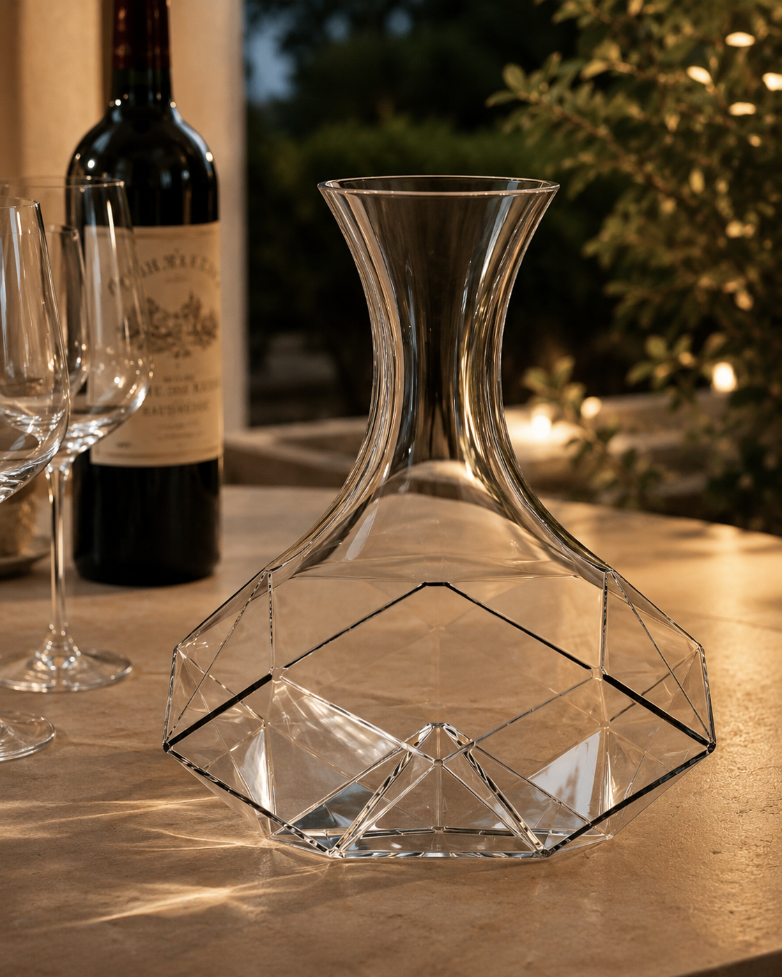 CARAFE DIAMOND BRANDANI | en verre | différentes tailles