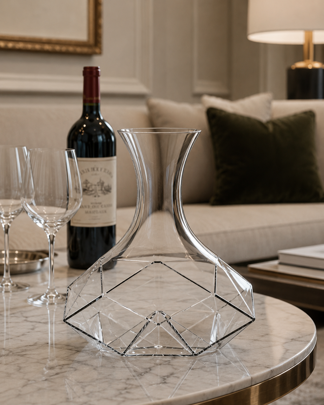 CARAFE DIAMOND BRANDANI | en verre | différentes tailles