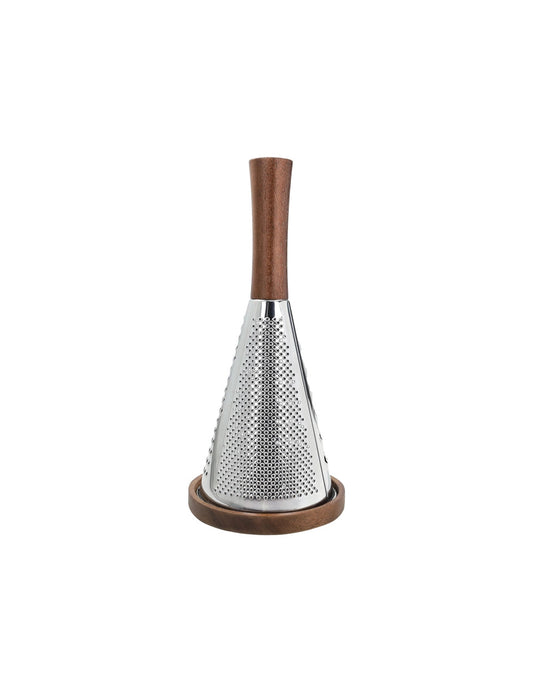 GRATTUGIA LAMINE CONO BRANDANI | in acciaio e legno | 12x26cm