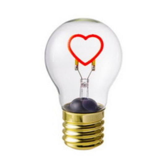 LAMPADA LED CUORE MONTEMAGGI | in vetro | Ø11x6cm