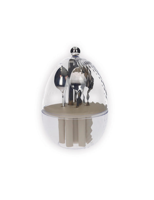 MINI OVETTO GIREVOLE CUCCHIAINI BRANDANI | in acciaio inox | 6pz